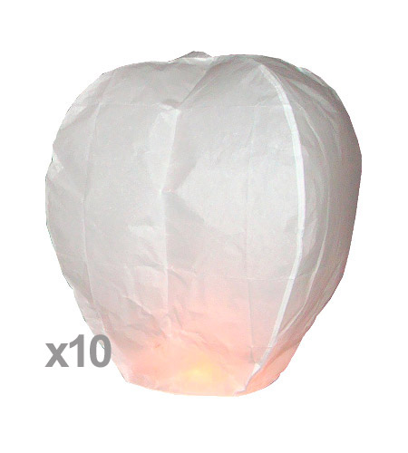 Sky Lantern Dome Blanc XL Pas Cher x10