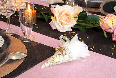 Ange Or Décoration Table Autocollant