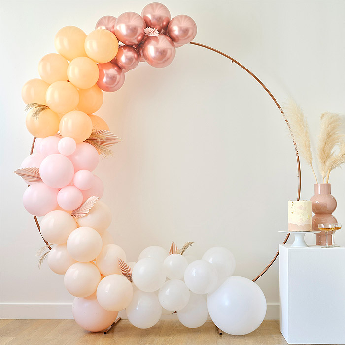 Arche de ballon en kit rose gold - Déco salle mariage - Déco de Fêtes