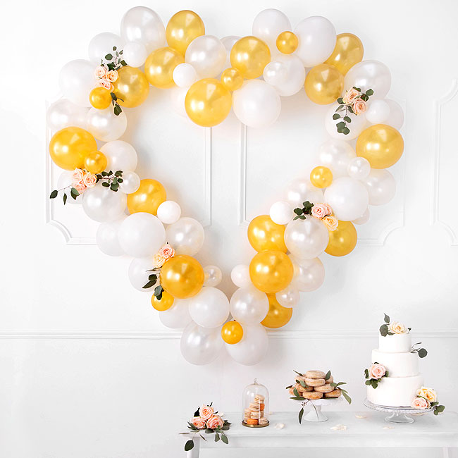 Kit ballons pour l'arche anniversaire mariage 136 pièces