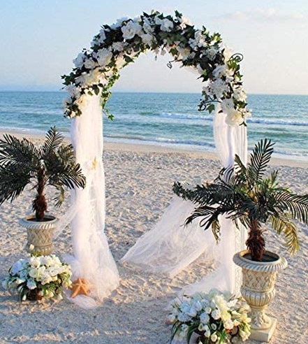 Arche des mariés sable et mer
