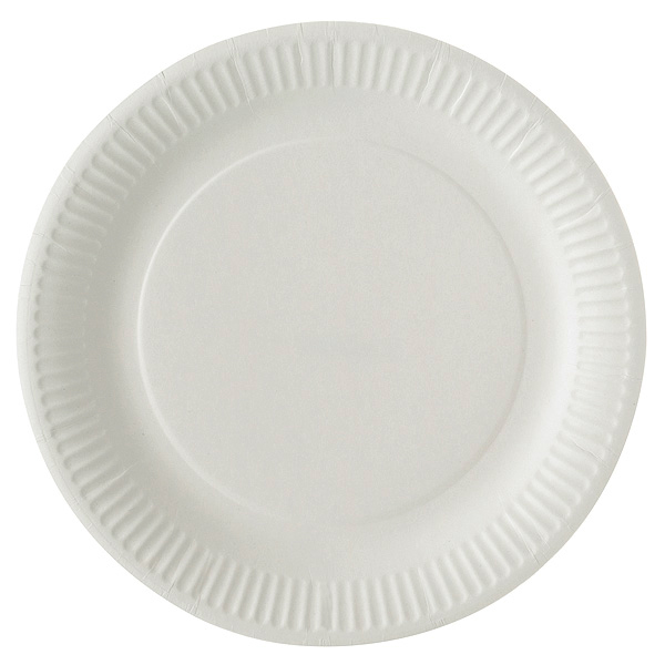 Assiettes Carton Blanches Mariage discount