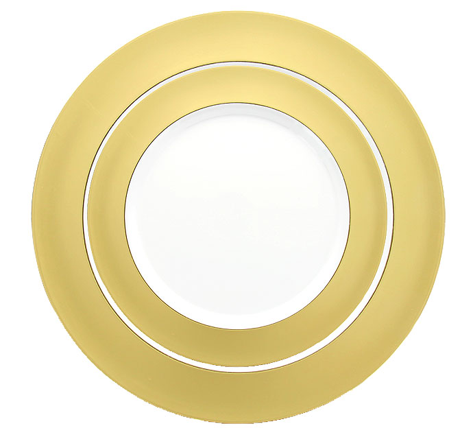 Assiette jetable pure rond, 18 cm