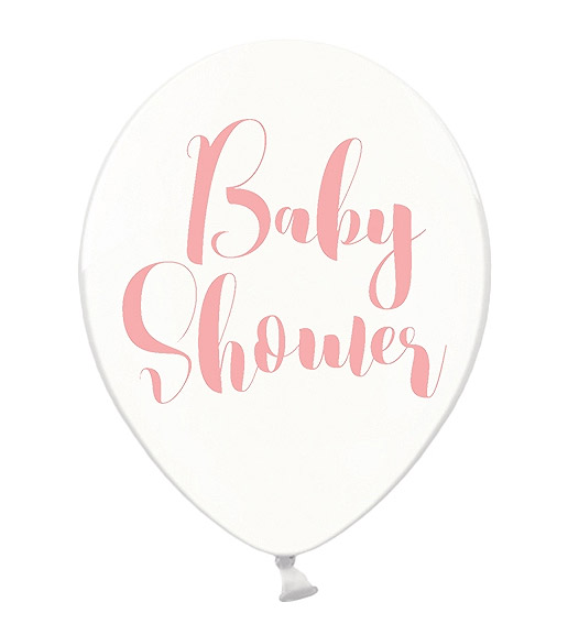 Ballons Baby Shower Transparent Rose