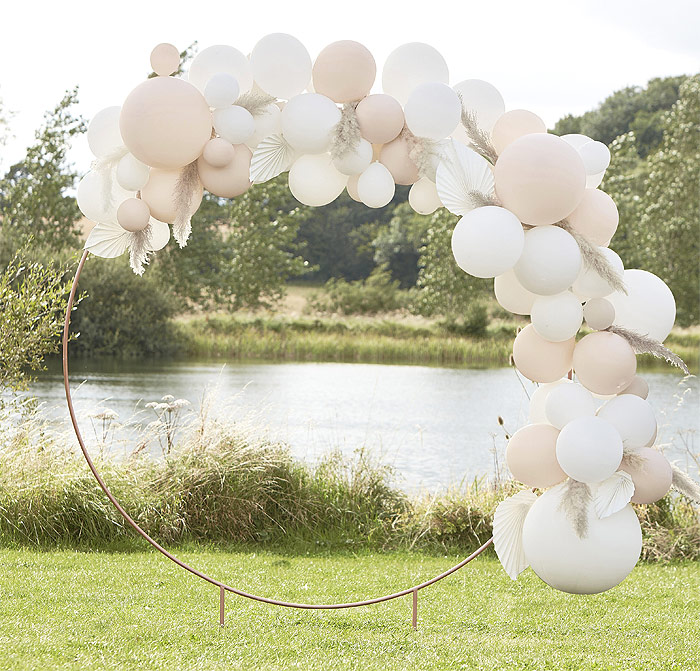 ballons latex décoration de baptême blanc nacré déco de fête