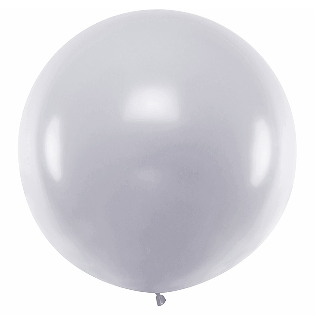 Ballon Géant Explosif Mariage Confettis Gris