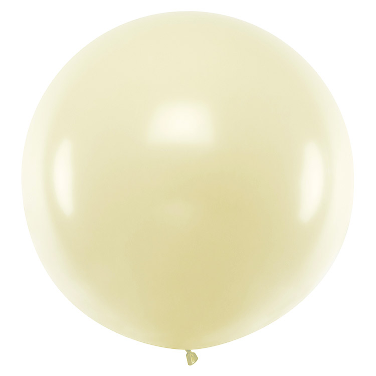 Ballon Géant Explosif Mariage Confettis Ivoire