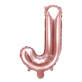 Ballon Lettre J Rose Gold