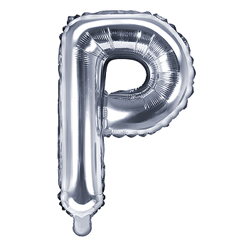 Ballon Lettre P Argent