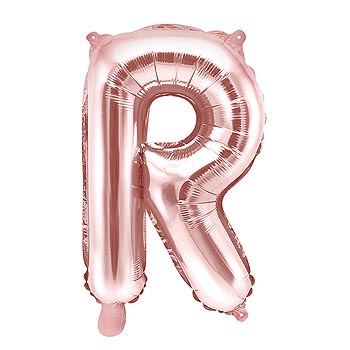 Ballon Lettre R Rose Gold