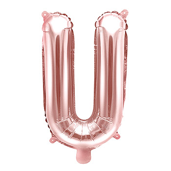 Ballon Lettre U Rose Gold