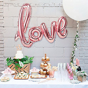 Ballon Lettres Love Rose Gold