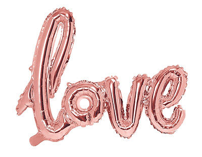 Ballon Lettres Love Rose Gold