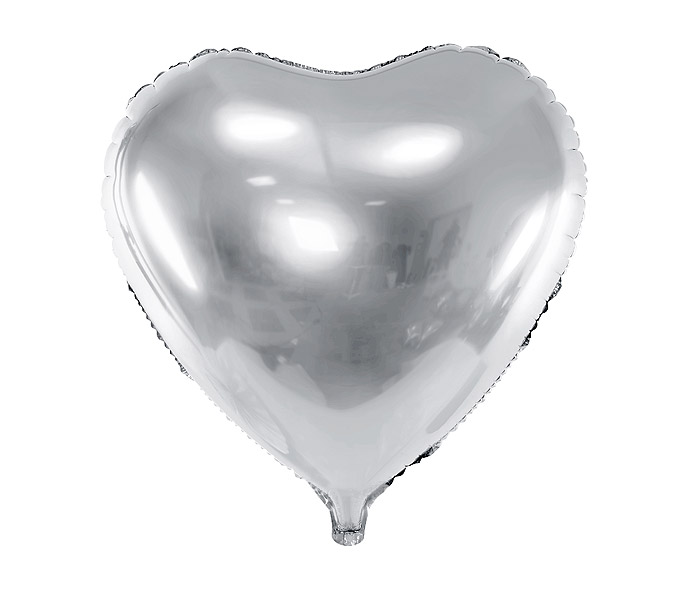 25x Ballon aluminium coeur noir (45 cm) avec pompe à ballon