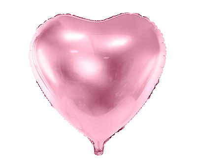 Ballon Mylar Aluminium Coeur 45cm Rose