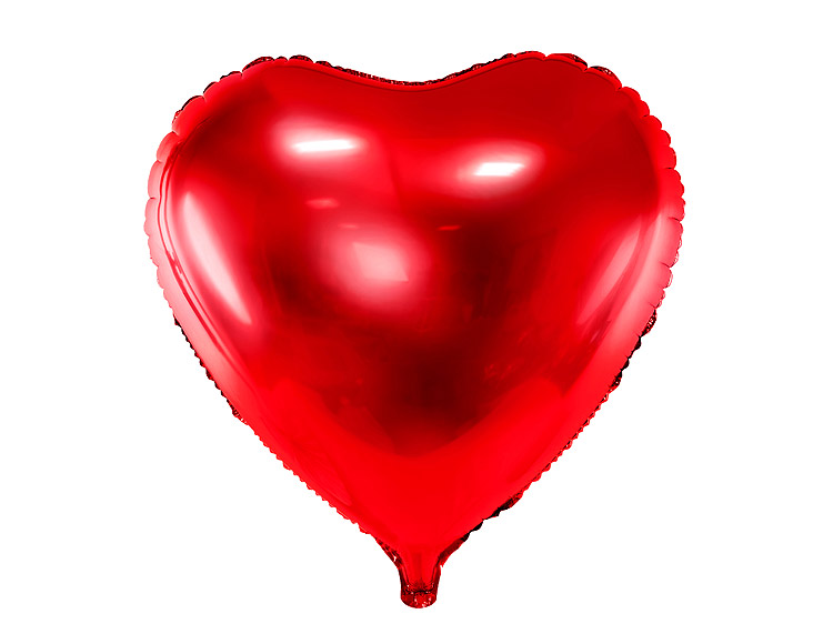 Ballon Coeur Rouge Opaque (x8)