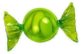 Bonbon Contenant Dragées Vert