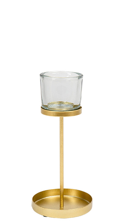10 Bougeoirs Dorés De L'Avent Avec Pic - Support à Bougie Cylindrique En Métal, Hauteur 4 Cm - Décoration Noël, Mariage, Table