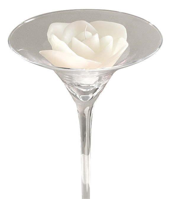 Grande Bougie Flottante 8cm Blanche