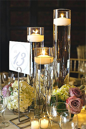 Bougie Flottante Large Décoration Vase Mariage