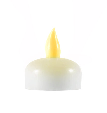 Lot de 2 Bougies Led 4cm Blanc pas cher 