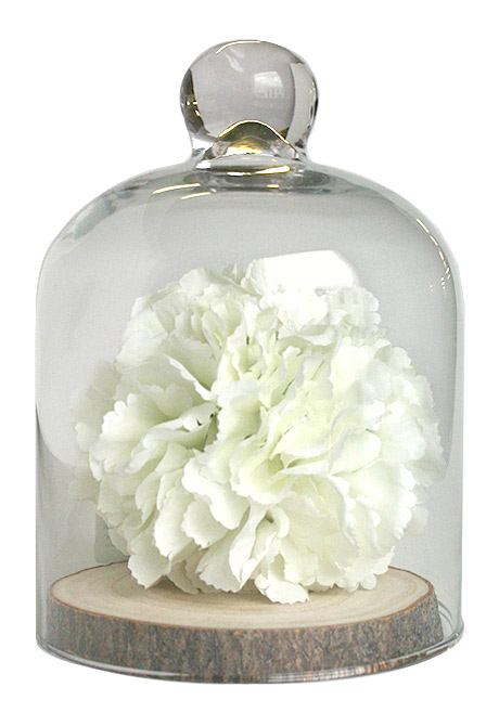 Petite Boule De Fleurs Artificielles 11 Cm Blanche Nos