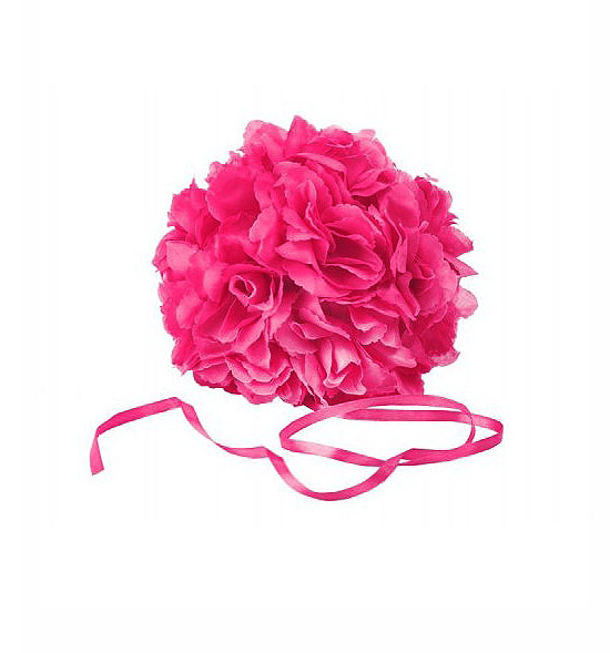 Boule Fleurs Artificielles Roses Mariage Fuchsia