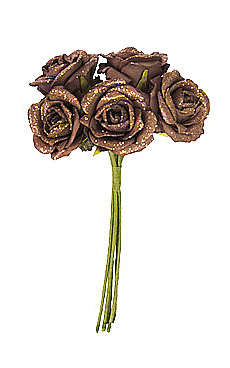 Roses Marron Choco avec Paillettes