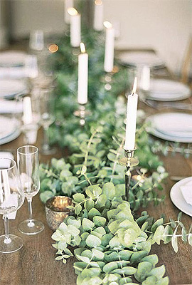 Eucalyptus Déco Centre de Table Mariage