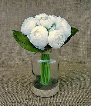 Bouquet de Pivoines Blanches Artificielles