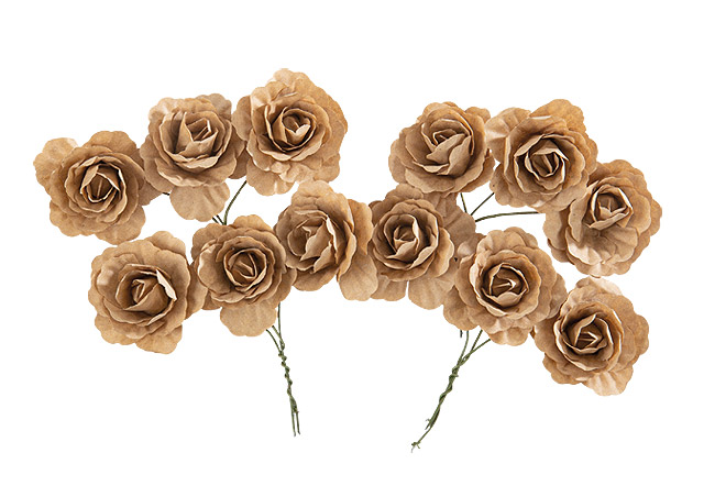 Bouquet de Petites Rose Kraft en Papier