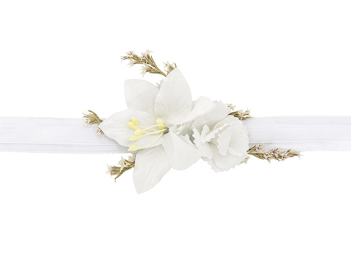 Ruban Noeud Blanc et Fleur Boho Deco DIY Pas Cher | Décoration Florale  Mariage