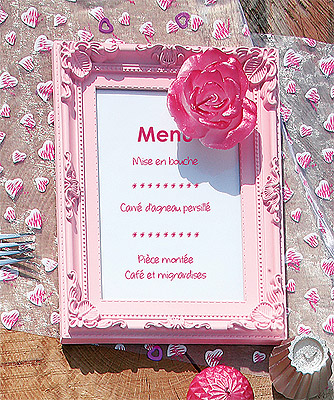 Cadre Menu DIY Mariage Pas Cher