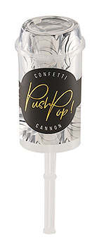 Canon confetti push pop argente