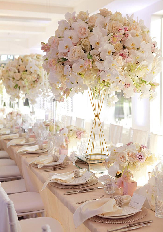 Centre de table géant mariage fleurs