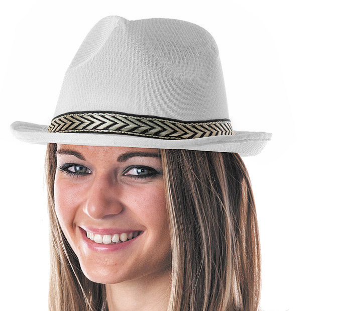 Chapeau Borsalino Blanc pas cher