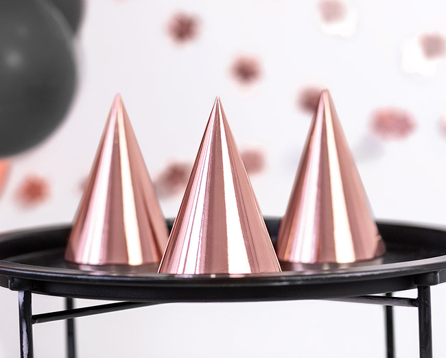 Chapeau Anniversaire Fetes Soirée Animation Rose Gold