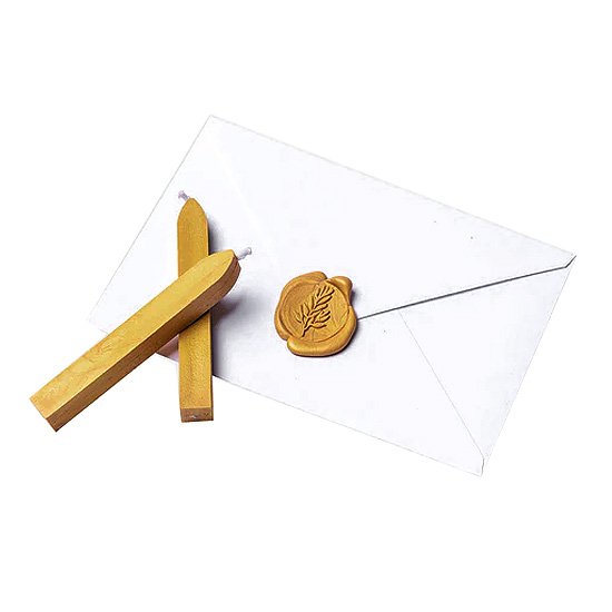 Enveloppe noire et dorée avec ruban d'or et sceau de cire, Objets 3D Y  compris : papier et blanc - Envato Elements