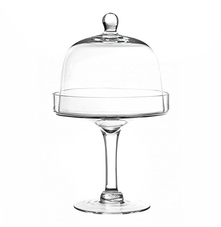 La Petite Coupe en Verre sur Pied Etroite avec Cloche