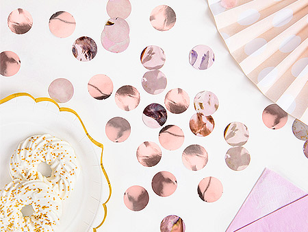 Confetti Table Rose Gold Candy Bar