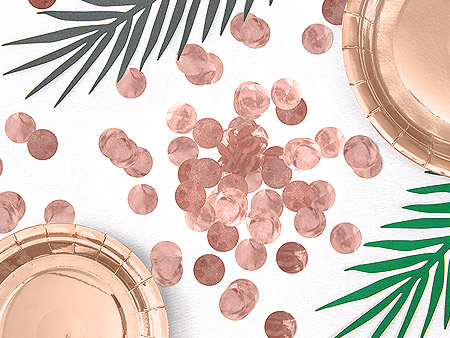 Confetti Décoration Table Thème Tropical Rose Gold