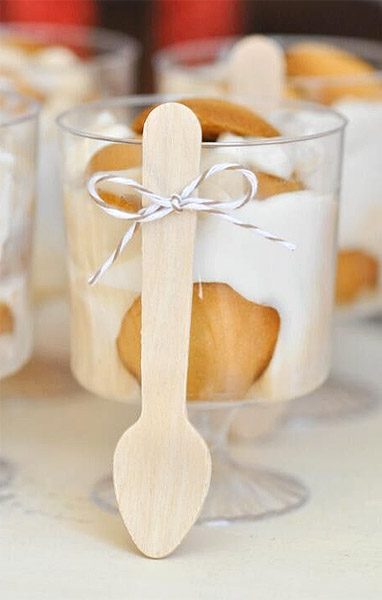 Petite Cuillère Verrine Dorée Buffet Mariage