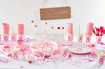 Décoration Table Fete Baby Shower Baby Girl Fille