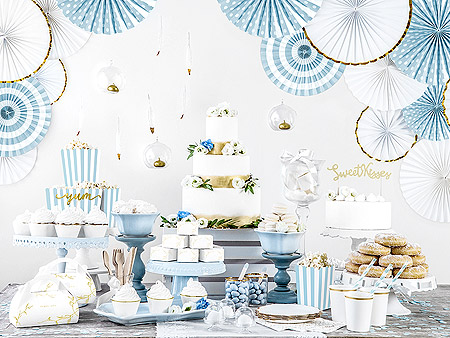 Décoration Table Candy Bar Bleu Ciel