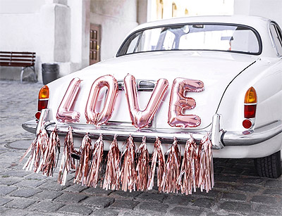 Deco de voiture ballon love