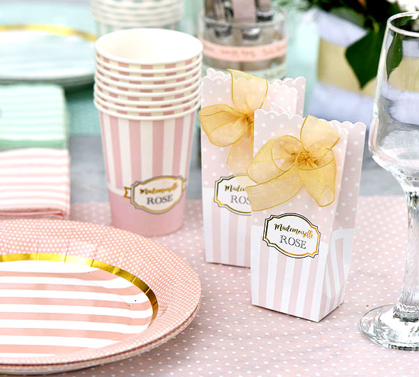 Boites Baby Shower Rose Pale