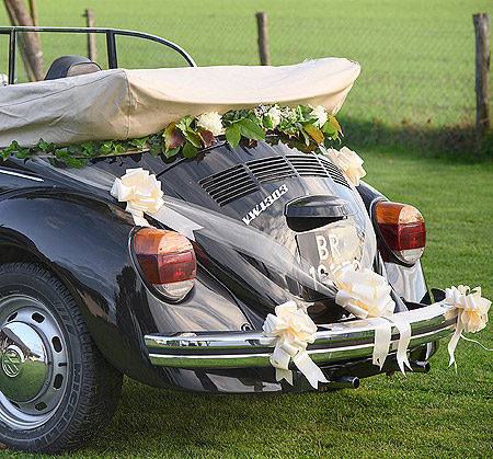 Décoration Arrière Voiture Mariés Mariage Noeud Facile à Faire