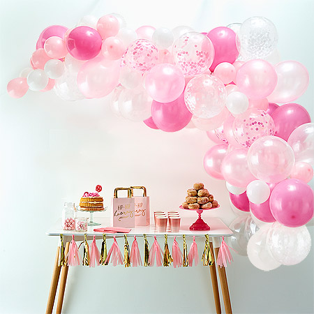 Décoration Baby Shower Baby Girl Arche Ballon