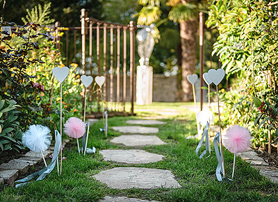 Décoration de jardin mariage