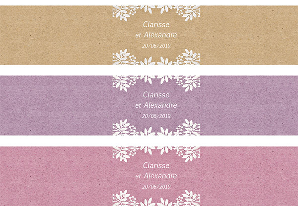 Etiquette kraft vintage avec cordon les 12 : Etiquette kraft naturel